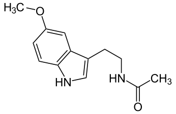 Estructura química de la melatonina