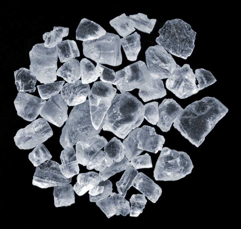 Cristales de sal. Foto: Andre Karwath