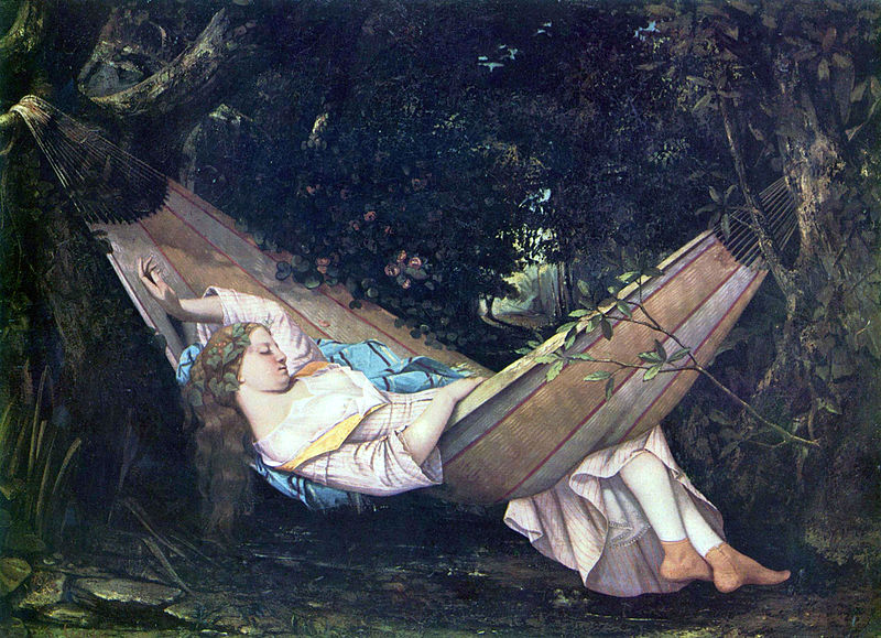 La hamaca (Die Hängematte) de Gustave Courbet (1844)