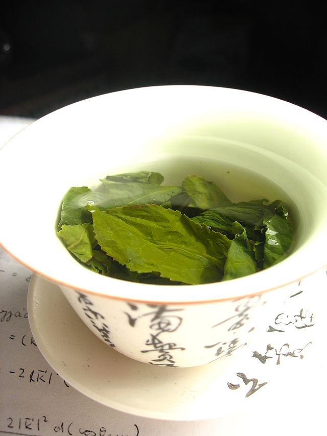 Infusión de té verde. Foto: Wikimol (licencia CC)